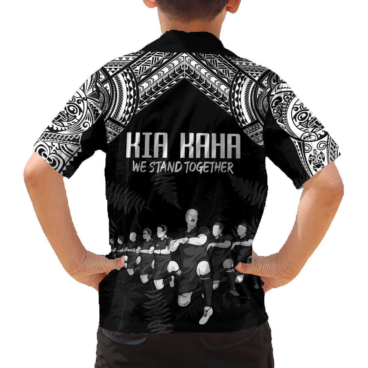 NZ Rugby Family Matching Summer Maxi Dress and Hawaiian Shirt Kapa Opango Maori Haka With Years of The All Black Champions - Wonder Print Shop
