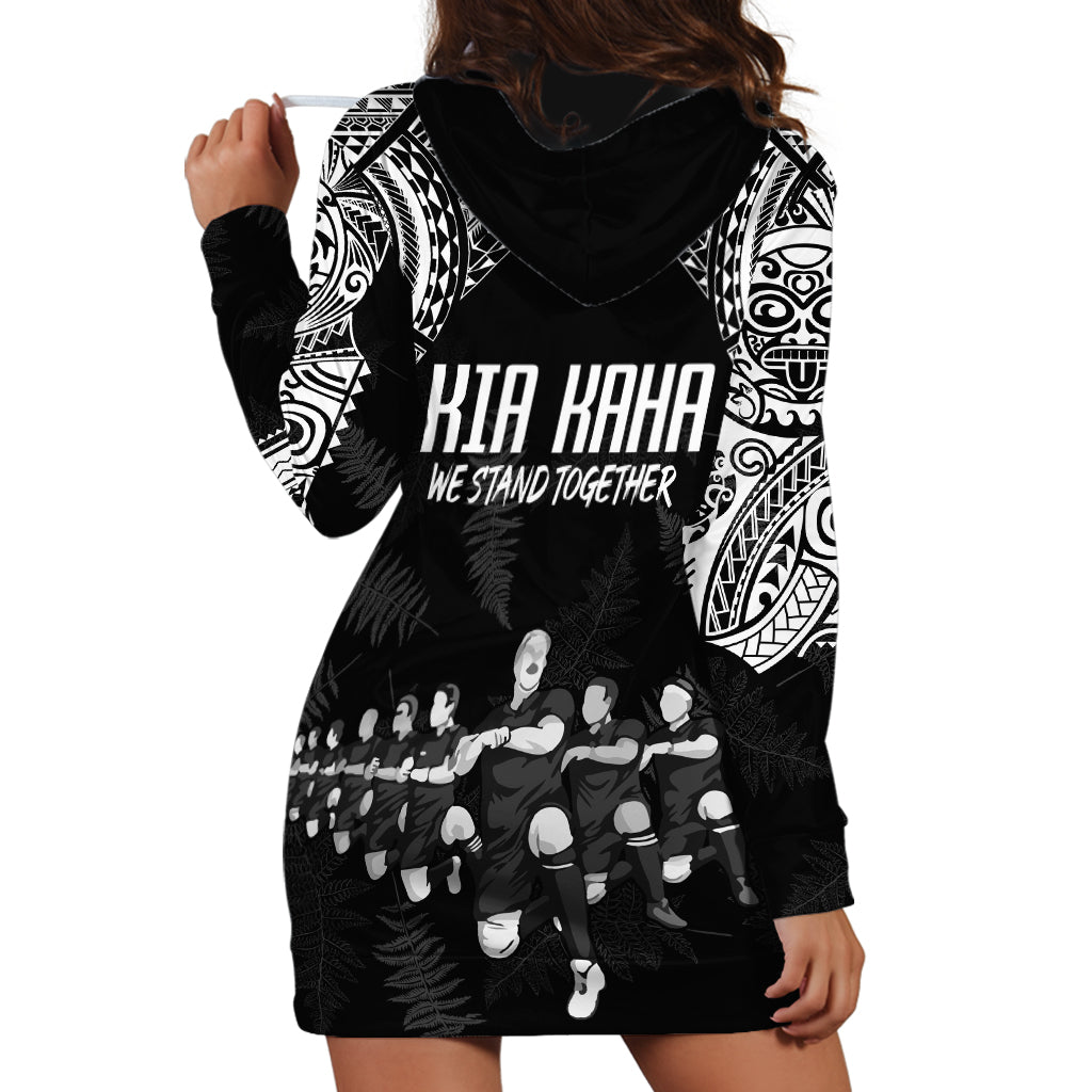NZ Rugby Hoodie Dress Kapa Opango Maori Haka With Years of The All Black Champions - Wonder Print Shop