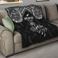NZ Rugby Quilt Kapa Opango Maori Haka With Years of The All Black Champions - Wonder Print Shop