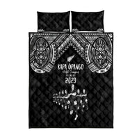 NZ Rugby Quilt Bed Set Kapa Opango Maori Haka With Years of The All Black Champions - Wonder Print Shop