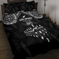 NZ Rugby Quilt Bed Set Kapa Opango Maori Haka With Years of The All Black Champions - Wonder Print Shop