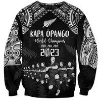 NZ Rugby Sweatshirt Kapa Opango Maori Haka With Years of The All Black Champions - Wonder Print Shop