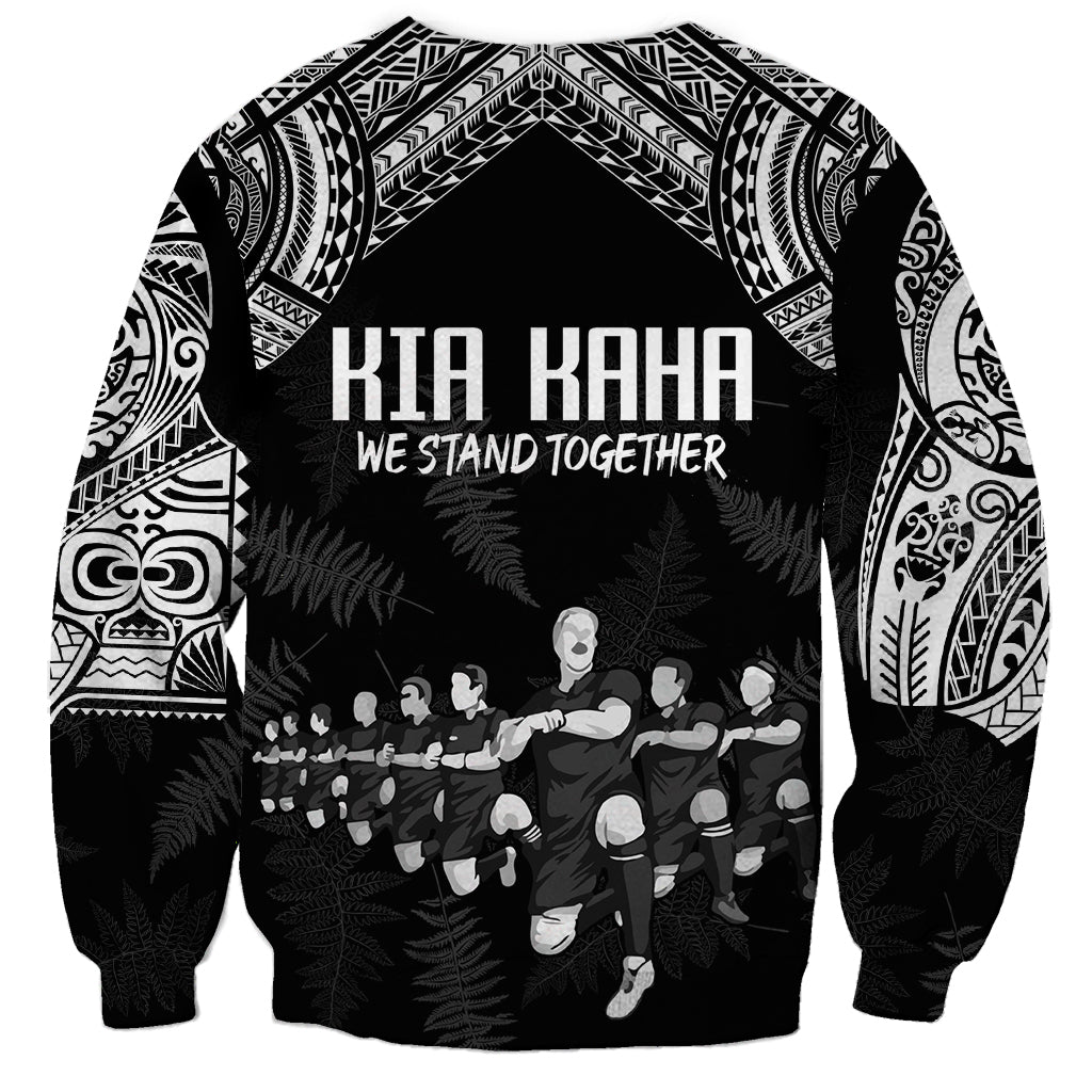 NZ Rugby Sweatshirt Kapa Opango Maori Haka With Years of The All Black Champions - Wonder Print Shop
