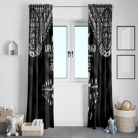 NZ Rugby Window Curtain Kapa Opango Maori Haka With Years of The All Black Champions - Wonder Print Shop