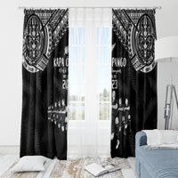 NZ Rugby Window Curtain Kapa Opango Maori Haka With Years of The All Black Champions - Wonder Print Shop