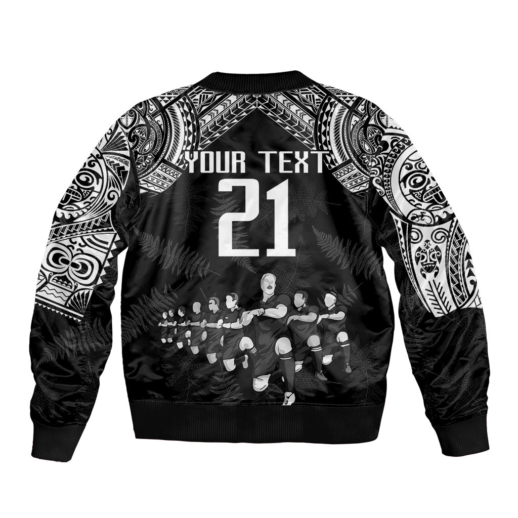 Custom NZ Rugby Bomber Jacket Kapa Opango Maori Haka With Years of The All Black Champions LT9 - Wonder Print Shop