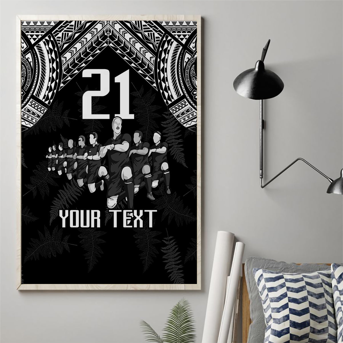 Custom NZ Rugby Canvas Wall Art Kapa Opango Maori Haka With Years of The All Black Champions LT9 - Wonder Print Shop