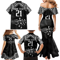 Custom NZ Rugby Family Matching Mermaid Dress and Hawaiian Shirt Kapa Opango Maori Haka With Years of The All Black Champions LT9 - Wonder Print Shop