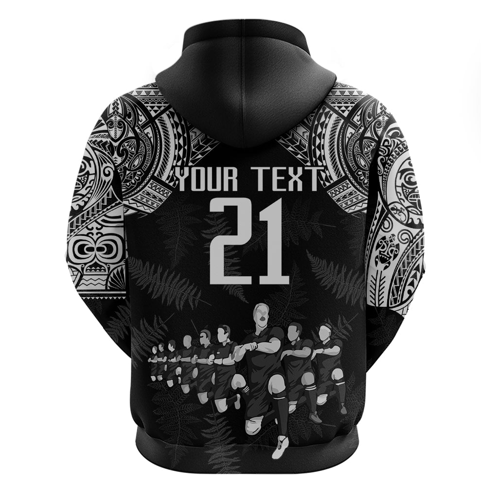 Custom NZ Rugby Hoodie Kapa Opango Maori Haka With Years of The All Black Champions - Wonder Print Shop
