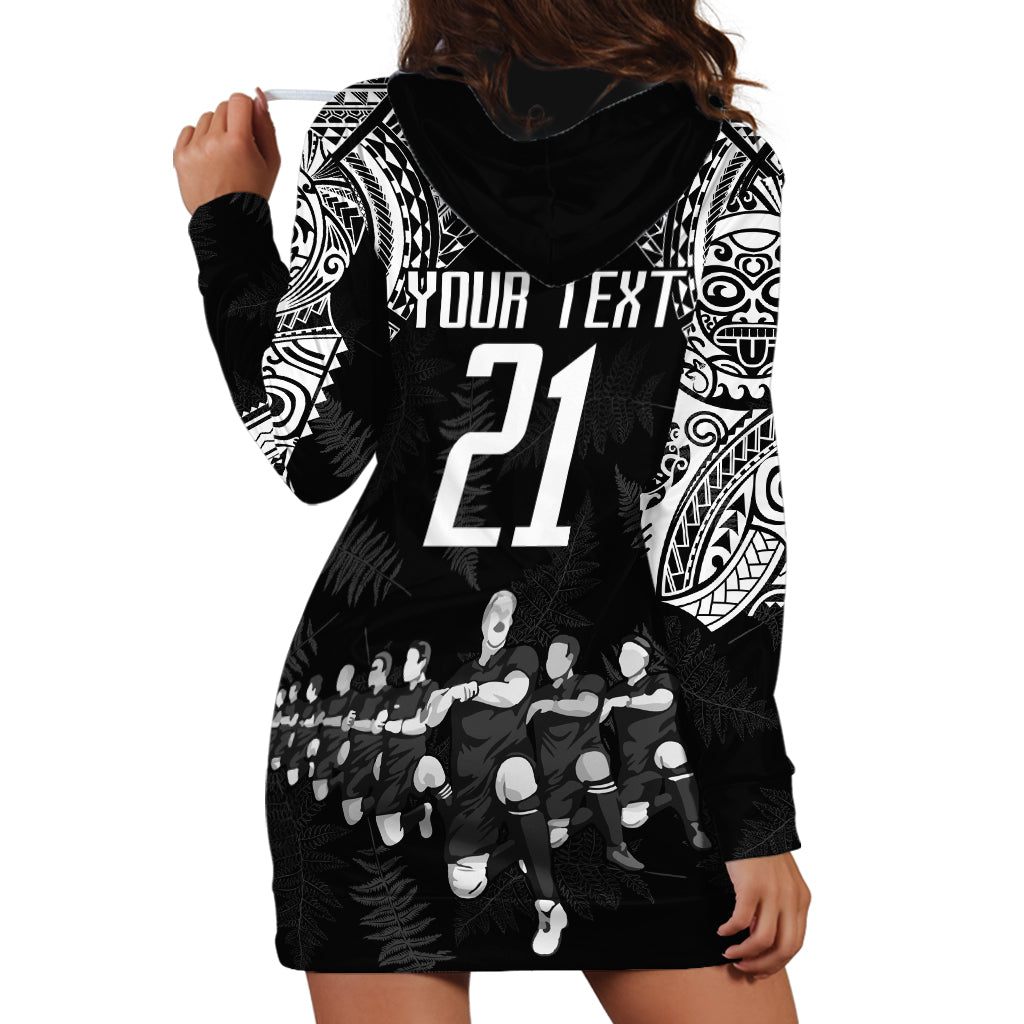 Custom NZ Rugby Hoodie Dress Kapa Opango Maori Haka With Years of The All Black Champions - Wonder Print Shop