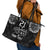 Custom NZ Rugby Leather Tote Bag Kapa Opango Maori Haka With Years of The All Black Champions - Wonder Print Shop