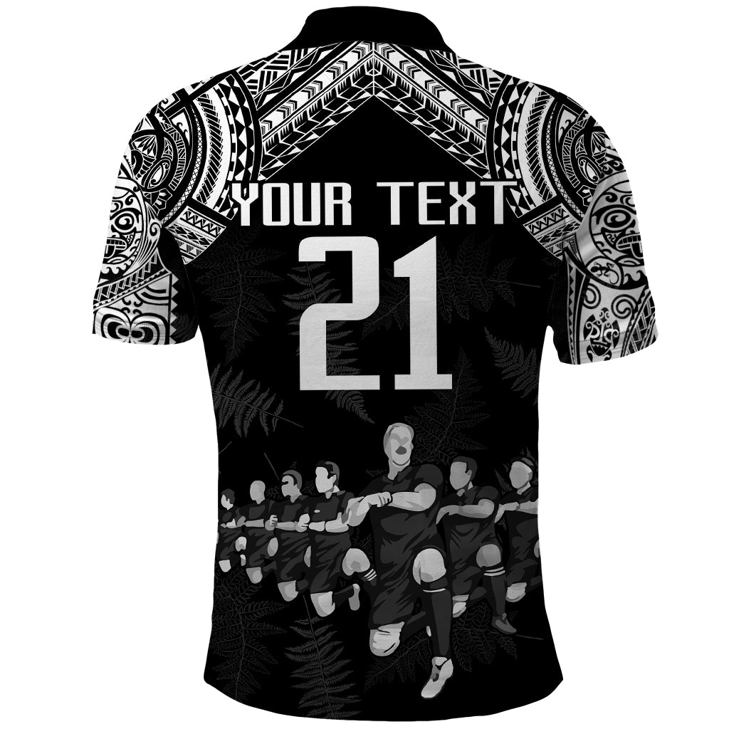 Custom NZ Rugby Polo Shirt Kapa Opango Maori Haka With Years of The All Black Champions - Wonder Print Shop