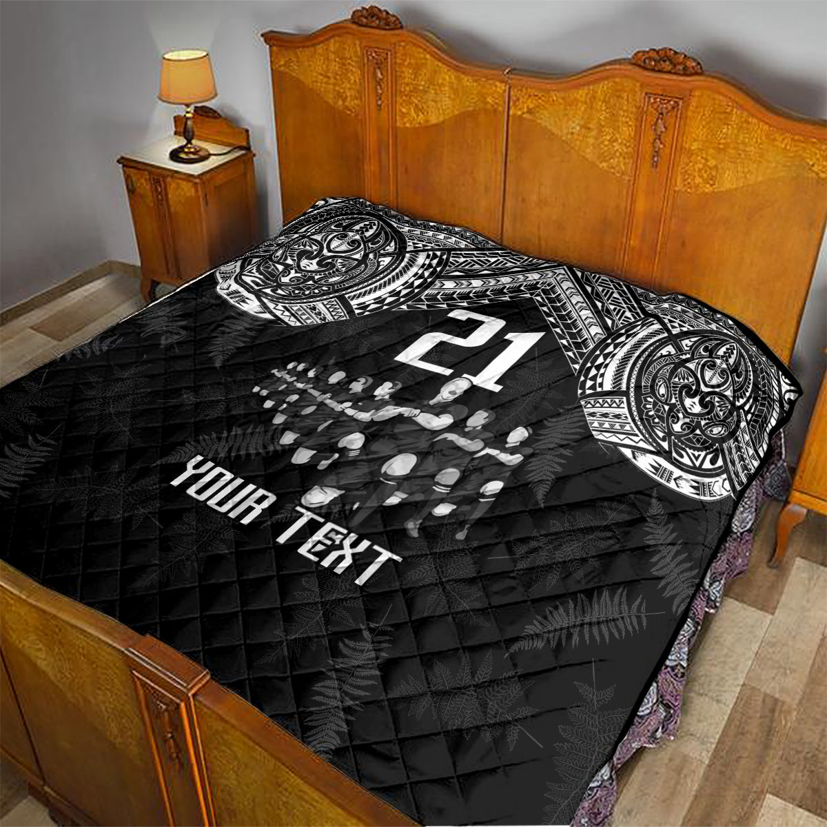 Custom NZ Rugby Quilt Kapa Opango Maori Haka With Years of The All Black Champions - Wonder Print Shop