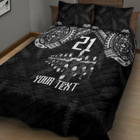Custom NZ Rugby Quilt Bed Set Kapa Opango Maori Haka With Years of The All Black Champions - Wonder Print Shop
