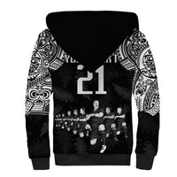 Custom NZ Rugby Sherpa Hoodie Kapa Opango Maori Haka With Years of The All Black Champions - Wonder Print Shop