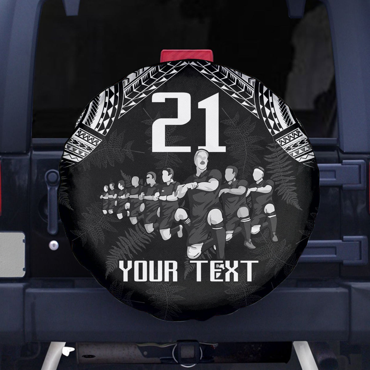 Custom NZ Rugby Spare Tire Cover Kapa Opango Maori Haka With Years of The All Black Champions - Wonder Print Shop