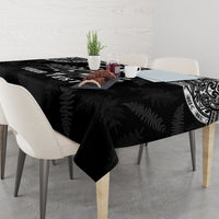 Custom NZ Rugby Tablecloth Kapa Opango Maori Haka With Years of The All Black Champions - Wonder Print Shop
