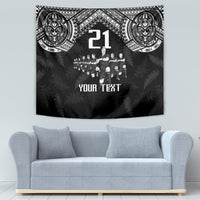 Custom NZ Rugby Tapestry Kapa Opango Maori Haka With Years of The All Black Champions - Wonder Print Shop