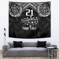 Custom NZ Rugby Tapestry Kapa Opango Maori Haka With Years of The All Black Champions - Wonder Print Shop