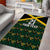 Jamaica Football Custom Area Rug Black Ethnic Motifs LT9 - Wonder Print Shop