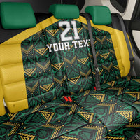 Jamaica Football Custom Back Car Seat Cover Black Ethnic Motifs LT9 - Wonder Print Shop
