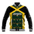Jamaica Football Custom Baseball Jacket Black Ethnic Motifs LT9 - Wonder Print Shop