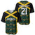 Jamaica Football Custom Baseball Jersey Black Ethnic Motifs LT9 - Wonder Print Shop