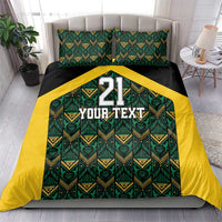 Jamaica Football Custom Bedding Set Black Ethnic Motifs LT9 - Wonder Print Shop