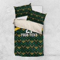 Jamaica Football Custom Bedding Set Black Ethnic Motifs LT9 - Wonder Print Shop