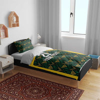 Jamaica Football Custom Bedding Set Black Ethnic Motifs LT9 - Wonder Print Shop