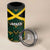 Jamaica Football Custom 4 in 1 Can Cooler Tumbler Black Ethnic Motifs LT9 - Wonder Print Shop