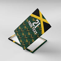 Jamaica Football Custom Canvas Wall Art Black Ethnic Motifs LT9 - Wonder Print Shop