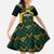 Jamaica Football Custom Family Matching Off Shoulder Maxi Dress and Hawaiian Shirt Black Ethnic Motifs LT9 - Wonder Print Shop