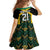 Jamaica Football Custom Family Matching Off Shoulder Maxi Dress and Hawaiian Shirt Black Ethnic Motifs LT9 - Wonder Print Shop