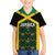 Jamaica Football Custom Family Matching Off Shoulder Short Dress and Hawaiian Shirt Black Ethnic Motifs LT9 - Wonder Print Shop