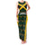 Jamaica Football Custom Family Matching Tank Maxi Dress and Hawaiian Shirt Black Ethnic Motifs - Wonder Print Shop