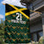 Jamaica Football Custom Garden Flag Black Ethnic Motifs - Wonder Print Shop