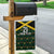 Jamaica Football Custom Garden Flag Black Ethnic Motifs - Wonder Print Shop