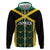 Jamaica Football Custom Hoodie Black Ethnic Motifs - Wonder Print Shop