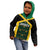 Jamaica Football Custom Kid Hoodie Black Ethnic Motifs - Wonder Print Shop