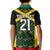 Jamaica Football Custom Kid Polo Shirt Black Ethnic Motifs - Wonder Print Shop