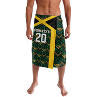 Jamaica Football Custom Lavalava Black Ethnic Motifs - Wonder Print Shop