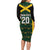 Jamaica Football Custom Long Sleeve Bodycon Dress Black Ethnic Motifs - Wonder Print Shop