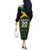 Jamaica Football Custom Off The Shoulder Long Sleeve Dress Black Ethnic Motifs - Wonder Print Shop