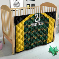 Jamaica Football Custom Quilt Black Ethnic Motifs - Wonder Print Shop