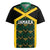 Jamaica Football Custom Rugby Jersey Black Ethnic Motifs - Wonder Print Shop