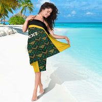Jamaica Football Custom Sarong Black Ethnic Motifs - Wonder Print Shop