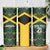 Jamaica Football Custom Skinny Tumbler Black Ethnic Motifs - Wonder Print Shop