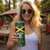 Jamaica Football Custom Skinny Tumbler Black Ethnic Motifs - Wonder Print Shop