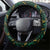 Jamaica Football Steering Wheel Cover Black Ethnic Motifs - Wonder Print Shop
